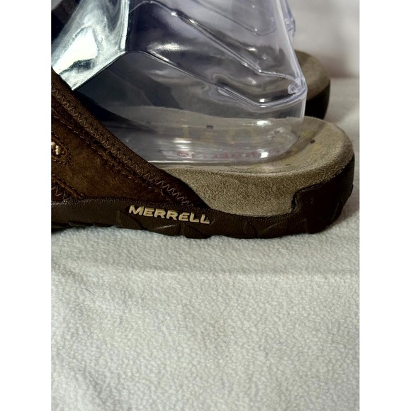 Merrell Terran Slide II Womens‎ US 9 Brown Leather Comfort Casual Slip On Sandal - Picture 4 of 8